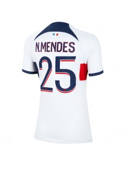 Paris Saint-Germain Nuno Mendes #25 Zenski Gostujuci Dres 2023-24 Kratak Rukavima